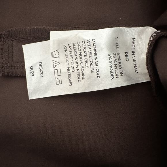 Quince Ponte Pants Womens XL Brown Ultra-Stretch Straight Leg Comfort Workwear - Picture 8 of 16